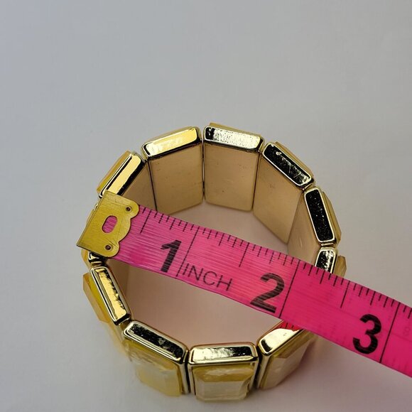 Yellow Stretch Fashion Bracelet Casual Wrap Bracelet - Picture 4 of 6